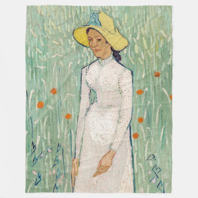 Vincent van Gogh - Girl in White Fleece Blanket (Front)