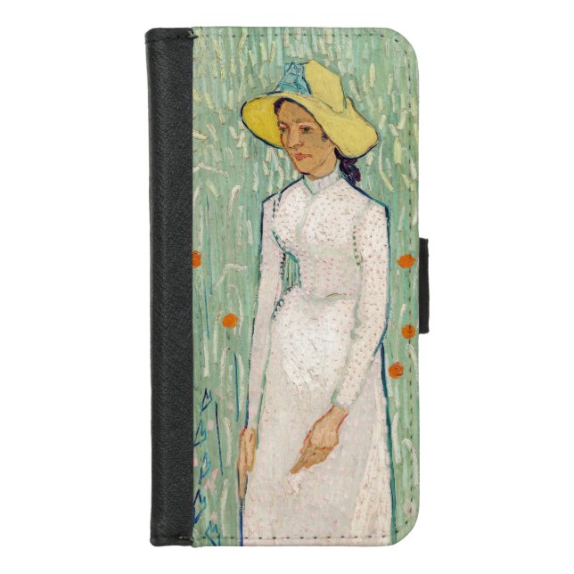 Vincent van Gogh - Girl in White iPhone Wallet Case (Front)