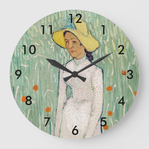 Vincent van Gogh _ Girl in White Large Clock