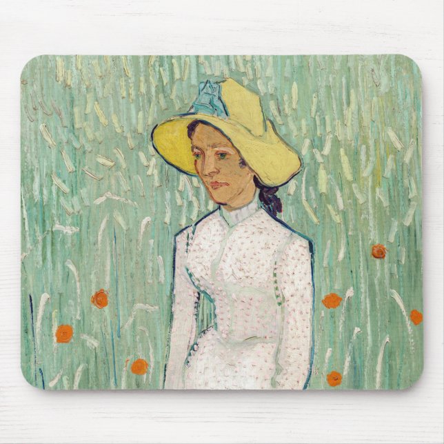 Vincent van Gogh - Girl in White Mouse Pad (Front)