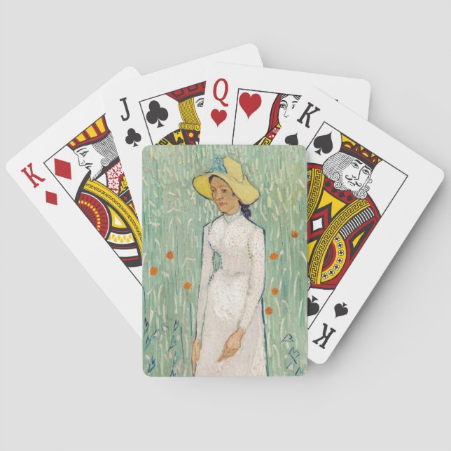 Vincent van Gogh - Girl in White Poker Cards (Back)