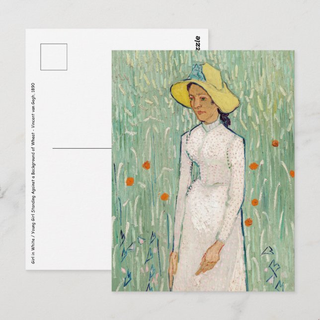 Vincent van Gogh - Girl in White Postcard (Front/Back)