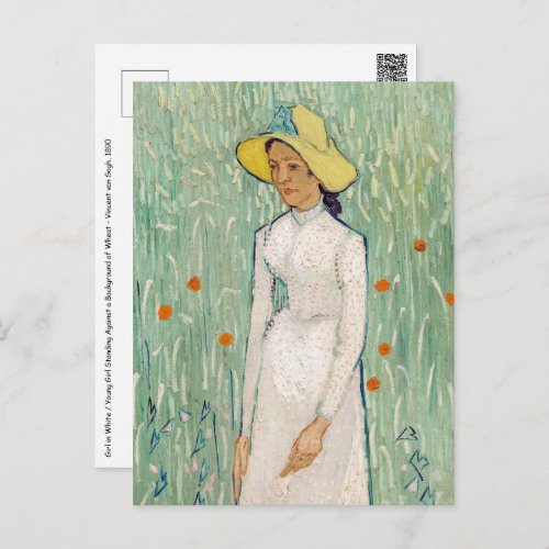 Vincent van Gogh _ Girl in White Postcard