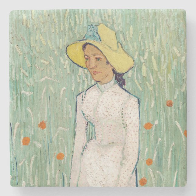 Vincent van Gogh - Girl in White Stone Coaster (Front)