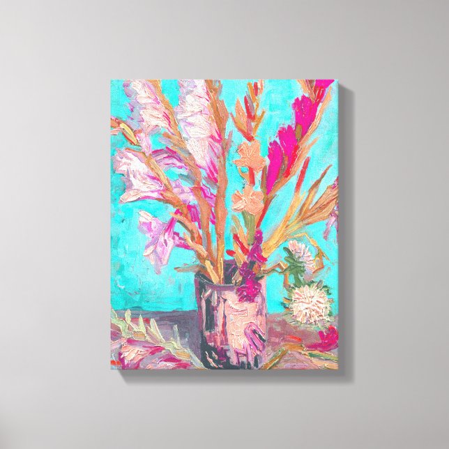 vincent van gogh gladiolus portrait fine art canvas print (Front)