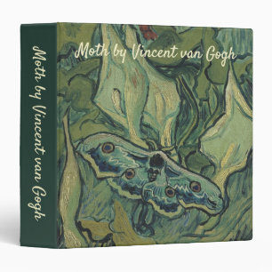Vincent van Gogh - Great Peacock Moth 3 Ring Binder