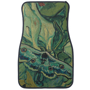 Vincent Van Gogh - Great Peacock Moth Car Floor Mat