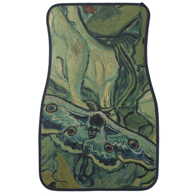 Vincent Van Gogh - Great Peacock Moth Car Floor Mat (Front)