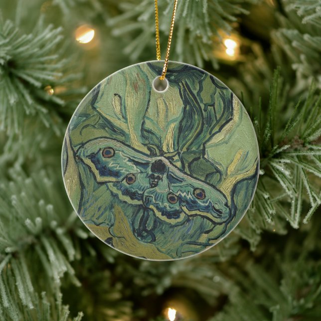Vincent van Gogh - Great Peacock Moth Ceramic Ornament (Tree)