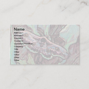Vincent Van Gogh - Great Peacock Moth Fine Art Business Card