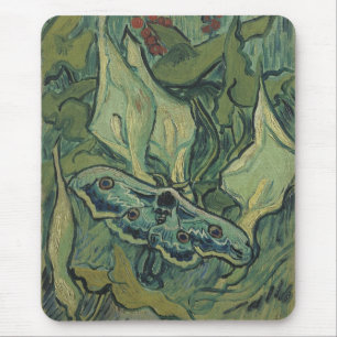 Vincent van Gogh - Great Peacock Moth Mouse Pad