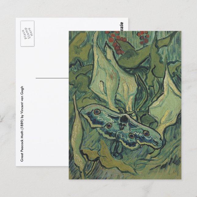 Vincent van Gogh - Great Peacock Moth Postcard (Front/Back)