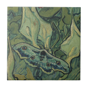 Vincent van Gogh - Great Peacock Moth Tile