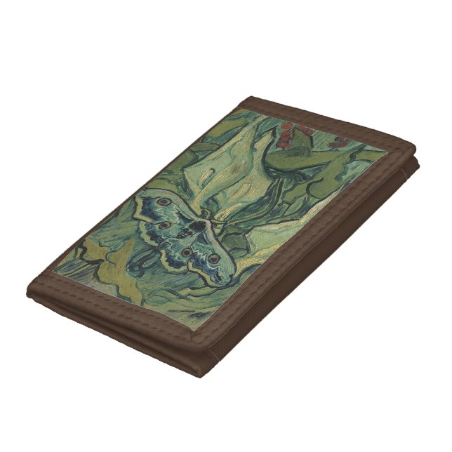 Vincent van Gogh - Great Peacock Moth Tri-fold Wallet | Zazzle