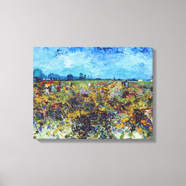Vincent van Gogh - Green Vineyard Canvas Print (Front)