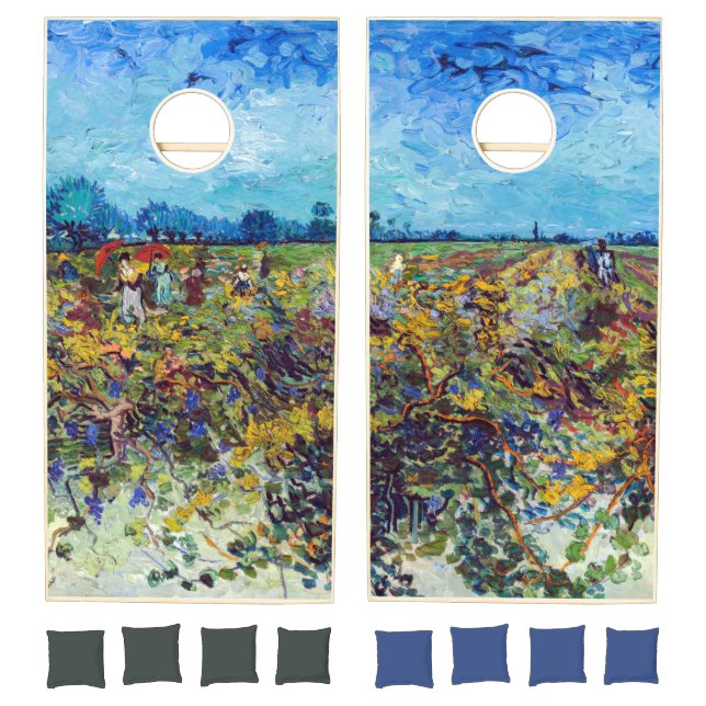 Vincent van Gogh - Green Vineyard Cornhole Set (Set)