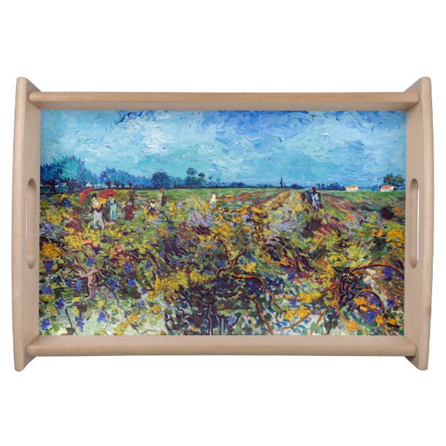 Vincent van Gogh - Green Vineyard Serving Tray (Front)