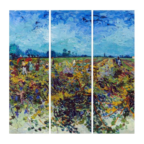 Vincent van Gogh _ Green Vineyard Triptych