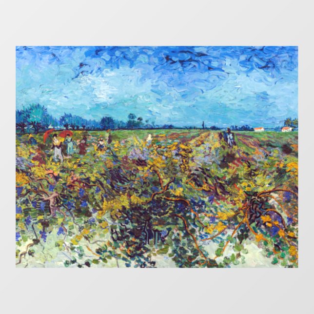 Vincent van Gogh - Green Vineyard Window Cling (Sheet)