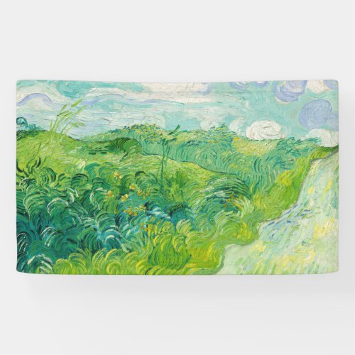 Vincent van Gogh _ Green Wheat Field Auvers Banner