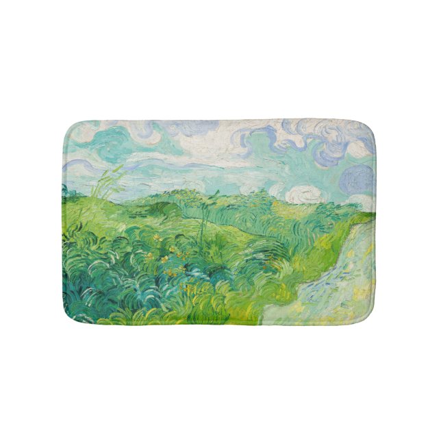 Vincent van Gogh - Green Wheat Field, Auvers Bath Mat (Front)
