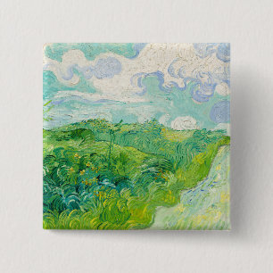 Vincent van Gogh - Green Wheat Field, Auvers Button