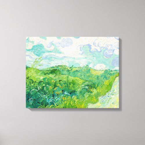 Vincent van Gogh _ Green Wheat Field Auvers Canvas Print
