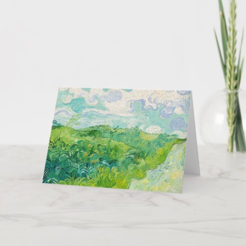 Vincent van Gogh _ Green Wheat Field Auvers Card