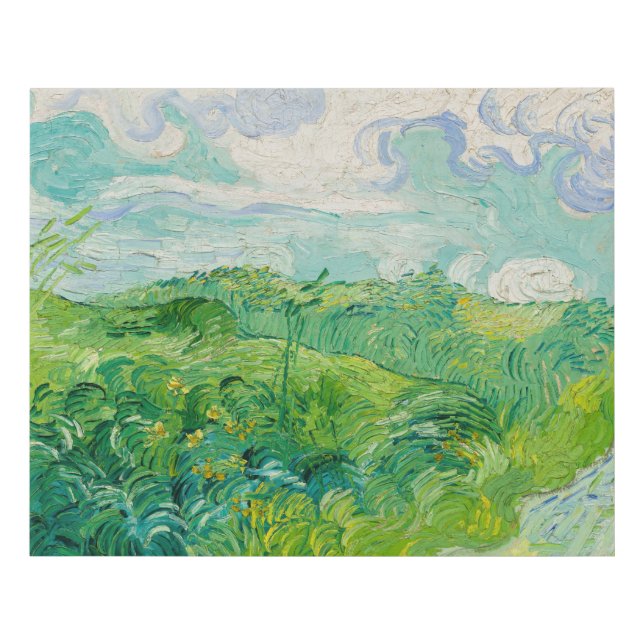 Vincent van Gogh - Green Wheat Field, Auvers Faux Canvas Print (Front)