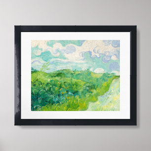 Vincent van Gogh - Green Wheat Field, Auvers Framed Art