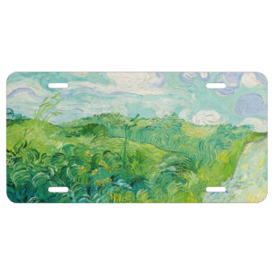 Vincent van Gogh - Green Wheat Field, Auvers License Plate