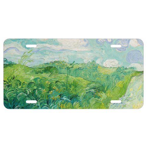 Vincent van Gogh _ Green Wheat Field Auvers License Plate