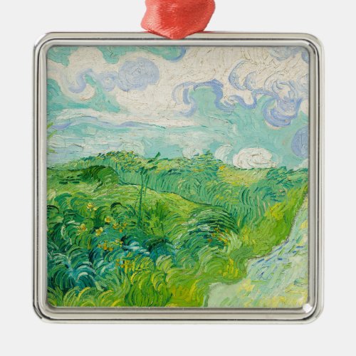 Vincent van Gogh _ Green Wheat Field Auvers Metal Ornament