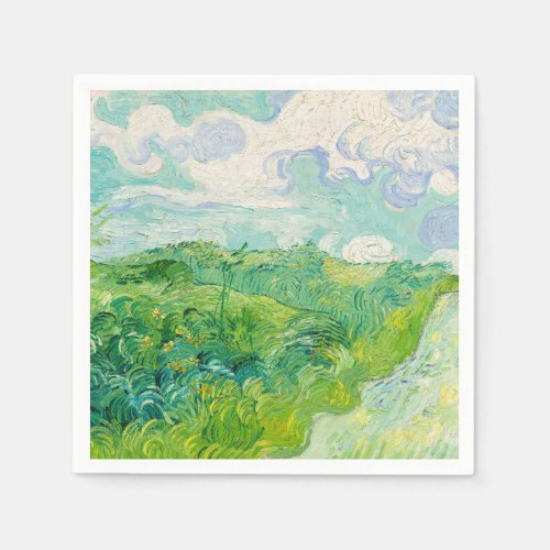 Vincent van Gogh _ Green Wheat Field Auvers Napkins