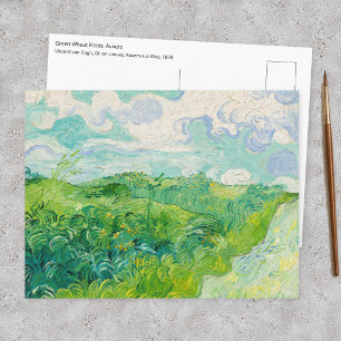 Vincent van Gogh - Green Wheat Field, Auvers Postcard