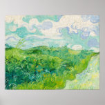 Vincent van Gogh - Green Wheat Field, Auvers Poster<br><div class="desc">Green Wheat Field,  Auvers - Vincent van Gogh,  Oil on Canvas,  1890,  Auvers</div>