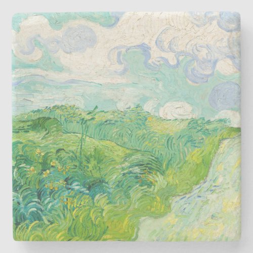 Vincent van Gogh _ Green Wheat Field Auvers Stone Coaster