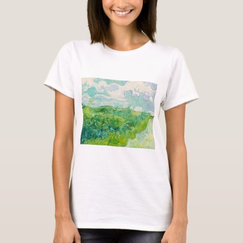 Vincent van Gogh _ Green Wheat Field Auvers T_Shirt