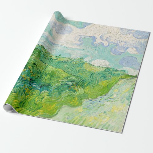 Vincent van Gogh _ Green Wheat Field Auvers Wrapping Paper