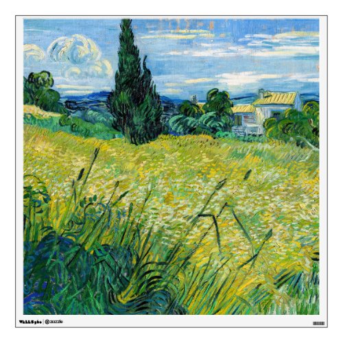 Vincent van Gogh _ Green Wheat Field with Cypres Wall Decal
