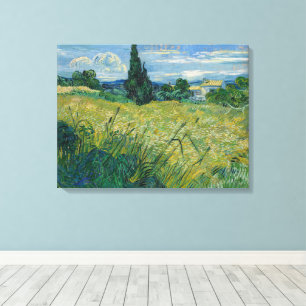 Vincent Van Gogh, Green Wheat Field with Cypress Canvas Print