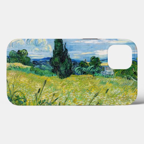 Vincent van Gogh _ Green Wheat Field with Cypress iPhone 13 Case