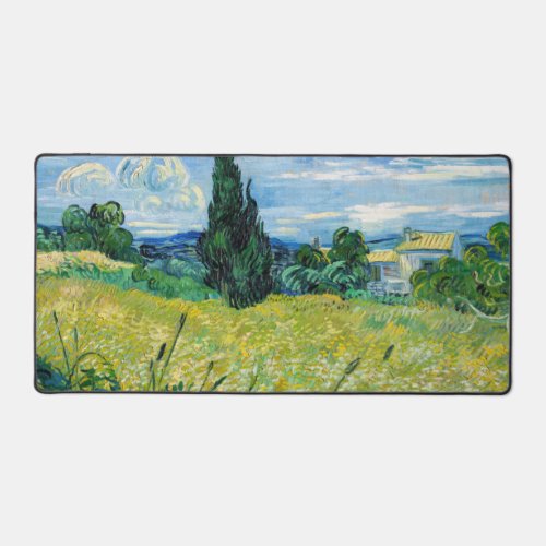 Vincent van Gogh _ Green Wheat Field with Cypress Desk Mat