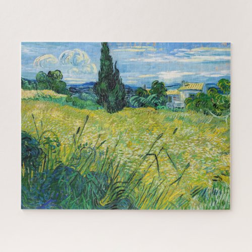 Vincent van Gogh _ Green Wheat Field with Cypress Jigsaw Puzzle