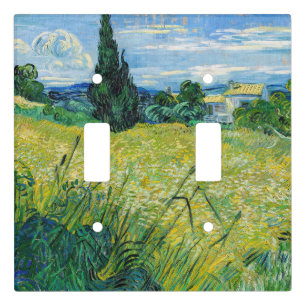 Vincent van Gogh - Green Wheat Field with Cypress Light Switch Cover