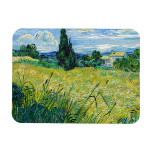 Vincent van Gogh - Green Wheat Field with Cypress Magnet