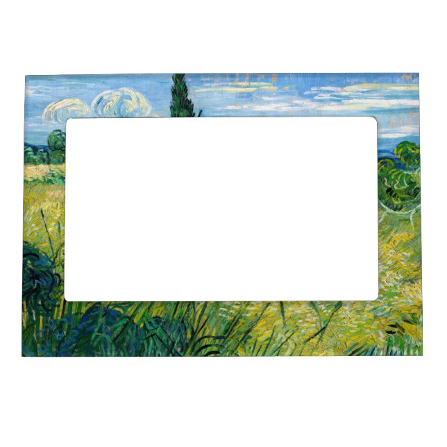 Vincent van Gogh - Green Wheat Field with Cypress Magnetic Frame (Front)