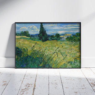 Vincent Van Gogh, Green Wheat Field with Cypress Photo Print