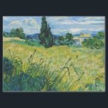 Vincent van Gogh - Green Wheat Field with Cypress Tissue Paper<br><div class="desc">Green Wheat Field with Cypress / Le Champ de ble vert avec cypres - Vincent van Gogh,  Oil on Canvas,  June 1889 near Saint-Remy-de-Provence</div>