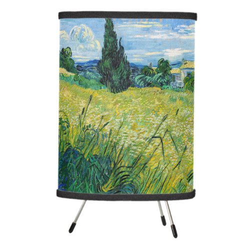 Vincent van Gogh _ Green Wheat Field with Cypress Tripod Lamp
